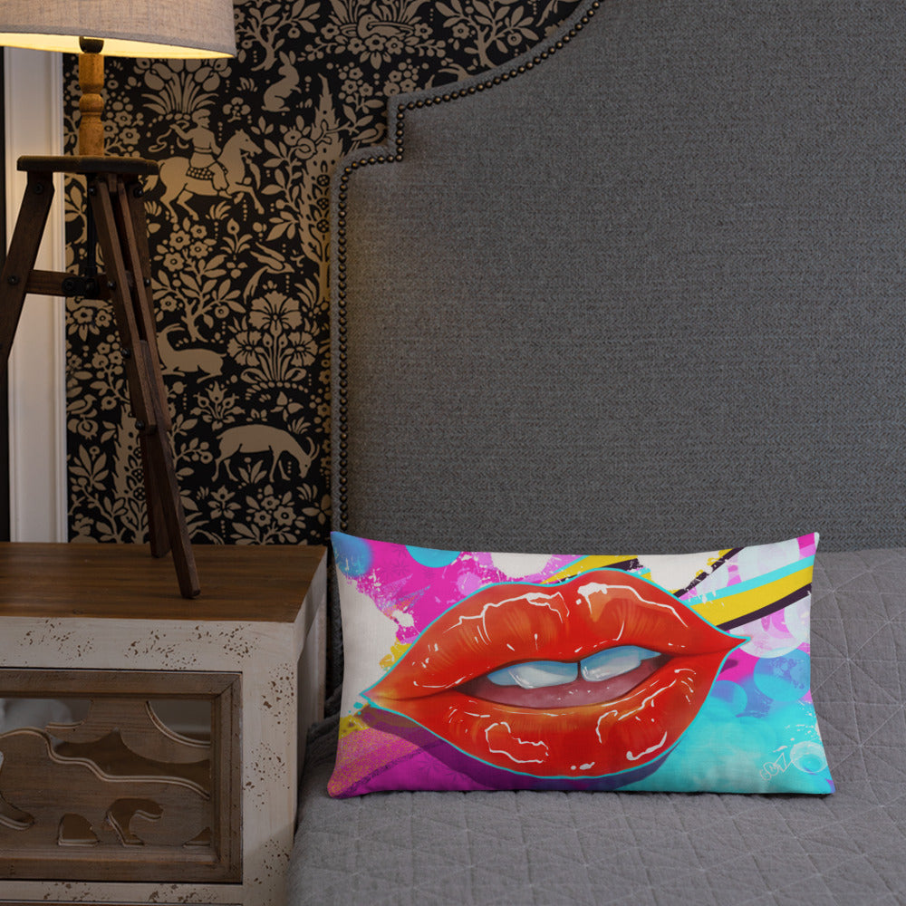 First Kiss - Double sided design - Premium Pillow