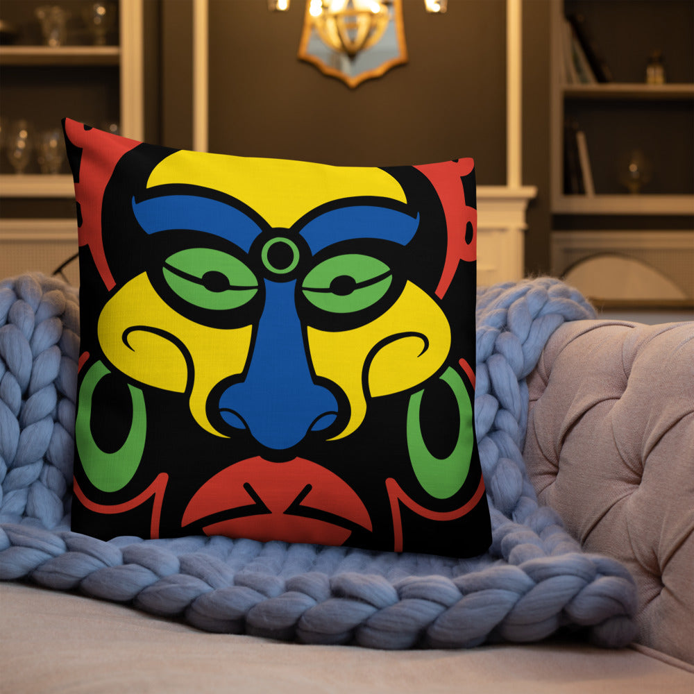 JMFL Mask 01 - Double Sided Design - Premium Pillow