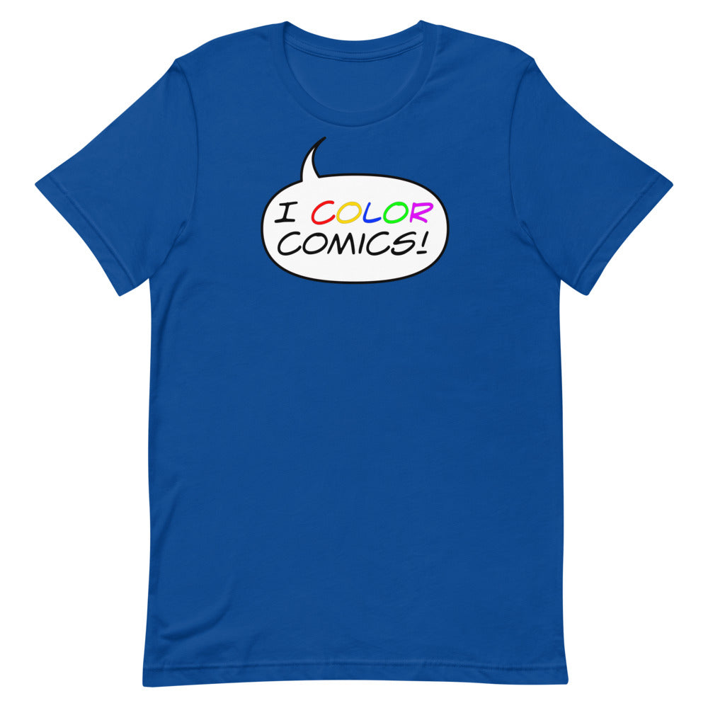 "I COLOR COMICS!" Short-Sleeve Unisex T-Shirt